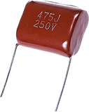 К73-17 4.7 мкФ, 250 В, 5-10%, МРЕ, Конденсатор металлоплёночный