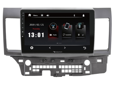 Nakamichi NTA-6102 Штатная магнитола Mitsubishi Lancer X 07-17 RDS MP5 USB BT 2.5D экран MirrorLink 10"