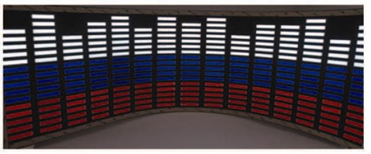 Эквалайзер AVS Light EQ-3 (90*25см) белый/синий/красный