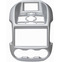 Incar RMZ-N27 Переходная рамка FORD Ranger 2012+ 2din SILVER