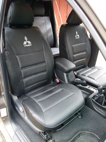 Чехлы эко-кожа (Типо) Mitsubishi Outlander XL 2006-10гг.