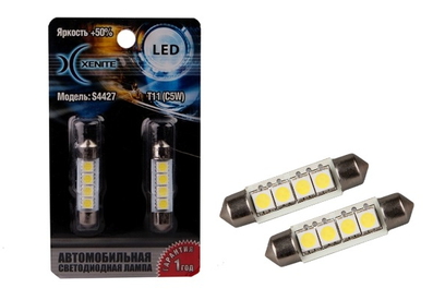 Лампа светодиодная Xenite S 4427 12V 41мм блистер 2шт