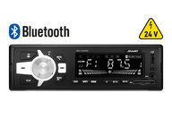 SWAT MEX-1224UBW Автомагнитола 1din, 4х45 Вт, BT, USB, SD, белые кнопки