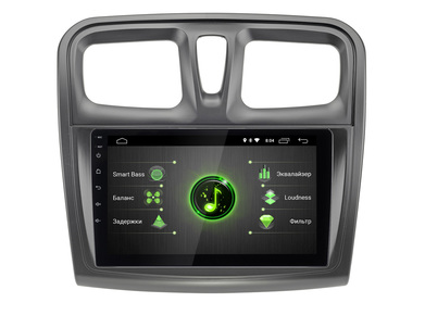 Incar DTA-1403 Штатная магнитола Renault Logan 13+, Sandero 12+ Android 10/1024*600 BT IPS wi-fi DSP 9"