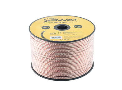 SWAT SCW-14 Акустический кабель 2*2,5мм2, прозрачный, ССА