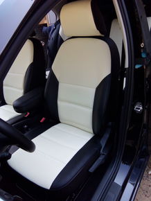Чехлы эко-кожа (Типо) SKODA RAPID SPORT 2/3 зад.сид.