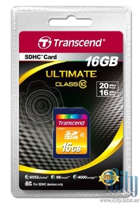Карта памяти SDHC Transcend 16GB (10 Class)