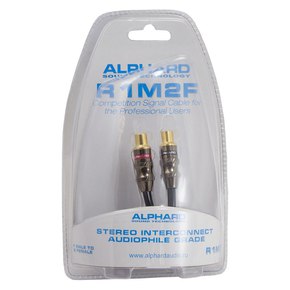 Кабель для подключения авто акустики Alphard R1M2F RCA (0,2м)