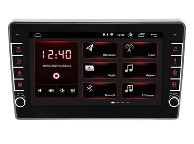 Incar XTA-1404r Штатная магнитола Renault Duster, Sandero 14+, Captur Android 10/1024*600 BT IPS wi-fi энкодер 9"