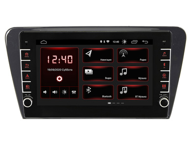 Incar XTA-1603r Штатная магнитола Skoda Octavia A7 13-20 Android 10/1024*600 wi-fi IPS BT Navi 9" энкодер