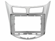 Рамка для UMS HYUNDAI Solaris 2011-2017, 10" SILVER
