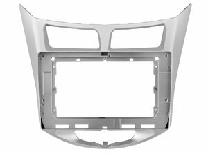 Рамка для UMS HYUNDAI Solaris 2011-2017, 10" SILVER