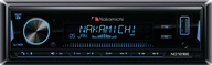 Nakamichi NQ721BE Автомагнитола 1 din, USB, AUX, ВТ, 4*50 Вт, 256 цветов