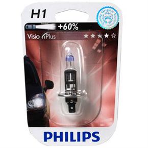 Лампа Philips H1 12V- 55W (P14,5s) ( +60% света) Vision Plus