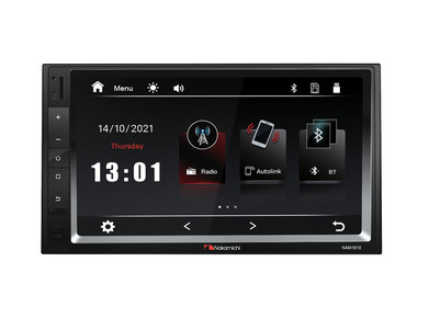 Nakamichi NAK-NAM1610 2DIN автомобильный медиа-ресивер, 4х50 вт, MP3, USB, SD, BT, 172*97 мм