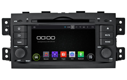 Incar AHR-1784 Штатная магнитола KIA Mohave 08+ Android 4.4.4/1024*600, wi-fi