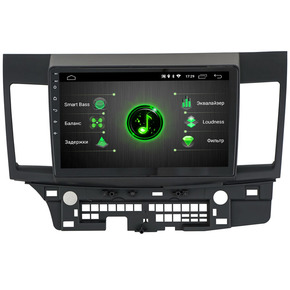 INCAR DTA-6102 ШГУ Mitsubishi Lancer X 07-17 Android 10/1024*600, wi-fi, IPS, BT, 10", DSP