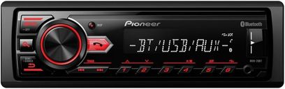 PIONEER MVH 29BT медиа-ресивер 1 din, iPOD, USB, красная подсветка