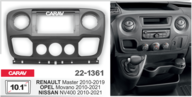 Переходная рамка CARAV 22-1361