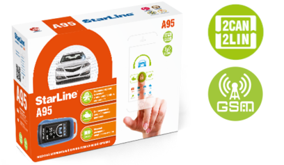 Сигнализация StarLine A95 BT 2CAN+2LIN GSM