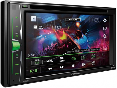 PIONEER AVH A101 Автомагнитола 2din, DVD, USB, 6,2" ЖК WVGA Clear Type, 4X50 Вт, RGB