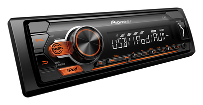 PIONEER MVH S110UI Автомагнитола 1din, iPOD, USB, красная подсветка