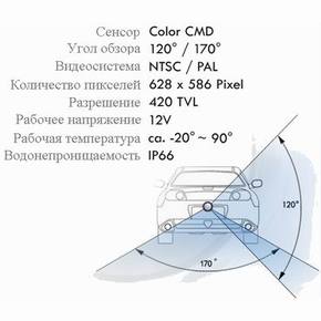 Incar VDC-011 Камера заднего вида Mitsubishi Lancer