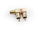 Ural ADAPTER02M F-адаптер RCA мама – 2 x RCA папа