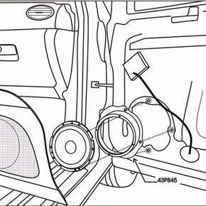 Intro RFO-N914 Проставки под динамики Ford (фронт)