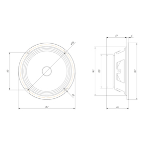 Oris Electronics LS-65 Среднечастотная акустика 6.5"