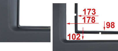 Incar 95-7872A Переходная рамка HONDA Fit, Jazz (мех. печь) 2din