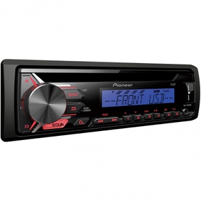 PIONEER DEH-1900UBB автомагнитола 1 din, MP3, USB, красные кнопки, синий дисплей