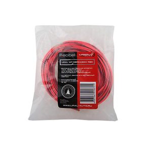 URAL WP-DBRCA RED Кабельная оплетка "змеиная кожа", красный, 10 м