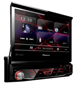 PIONEER AVH 3800DVD автомагнитола 1 din с 7" ЖК экраном