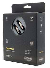 SWAT SIX-235 межблочный кабель 2RCA-2RCA, 3.5 м