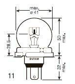 R2 12V- 45/40W (P45t) Лампа Narva