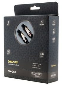 SWAT SIX-250 межблочный кабель 2RCA-2RCA, 5 м