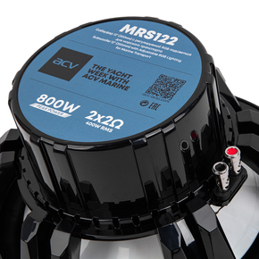 Сабвуфер 12" (300мм) с регулируемой RGB подсветкой для морского транспорта