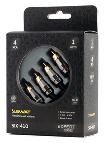 SWAT SIX-410 межблочный кабель 4RCA-4RCA, 1 м