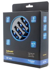 SWAT SIP-450 межблочный кабель 4RCA-4RCA, 5 м