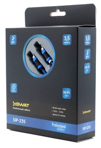 SWAT SIP-235 межблочный кабель 2RCA-2RCA, 3.5 м