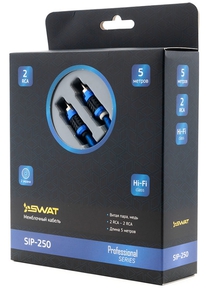 SWAT SIP-250 межблочный кабель 2RCA-2RCA, 5 м
