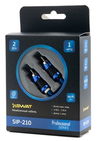 SWAT SIP-210 межблочный кабель 2RCA-2RCA, 1м