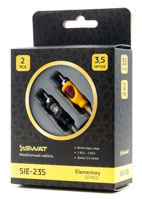 SWAT SIE-235 межблочный кабель 2RCA-2RCA, 3.5 м
