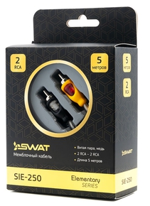 SWAT SIE-250 межблочный кабель 2RCA-2RCA, 5м