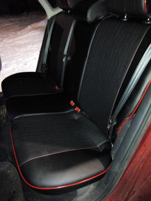 Чехлы эко-кожа (Типо) VOLKSWAGEN PASSAT B-5 2/3 зад.сид.