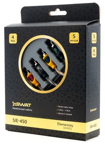 SWAT SIE-450 межблочный кабель 4RCA-4RCA, 5м