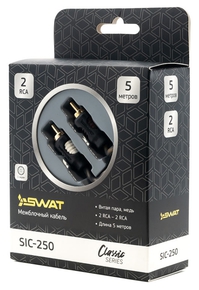 SWAT SIC-250 Межблочный кабель 2RCA-2RCA, 5 м