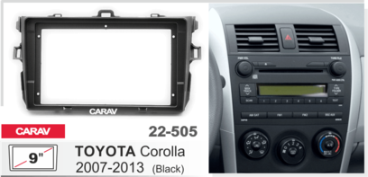 Переходная рамка Toyota Corolla 2006-2012